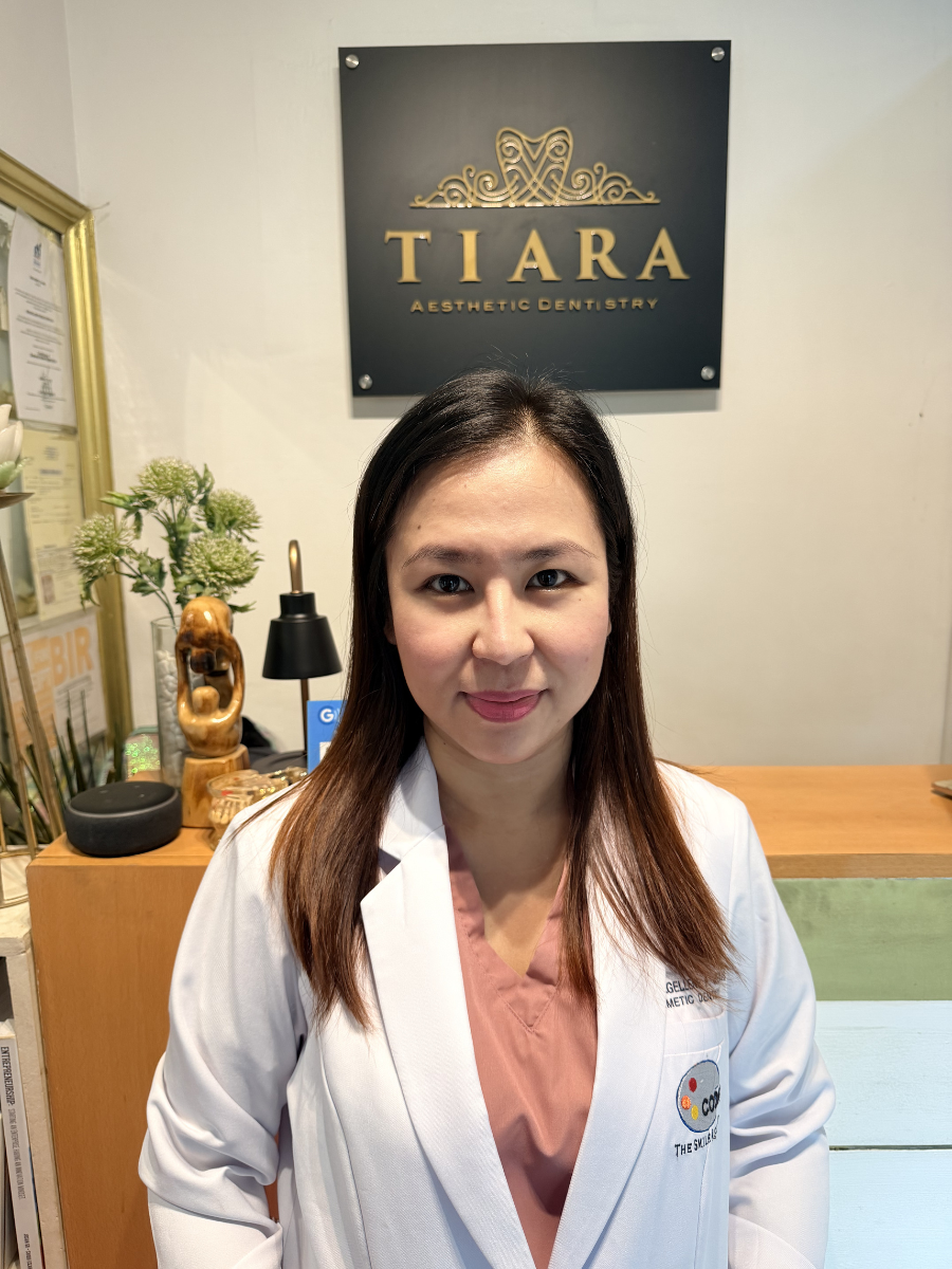 Dr. Rhea Publico-Nisperos, the PAED-certified cosmetic dentist who designs and fits veneers at Tiara Dental Clinic in Cubao, Quezon City